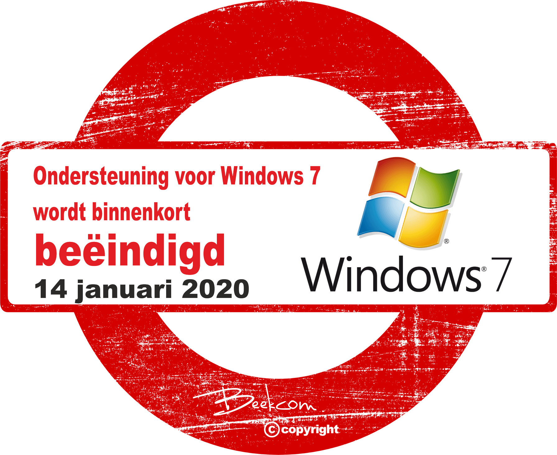 Het doek valt voor Windows 7